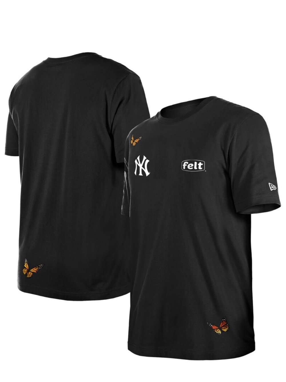 Men's New York Yankees New Era x Felt Black T-Shirt Size Large